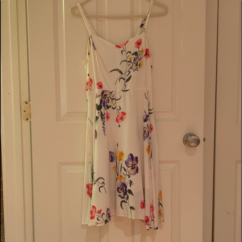 white floral old navy cami dress